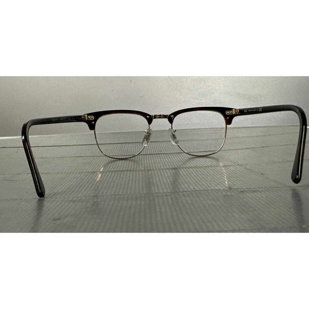 Ray-Ban Italy RB 3016 CLUBMASTER W0366 49-21 3N  140 Brown/Gold Frame